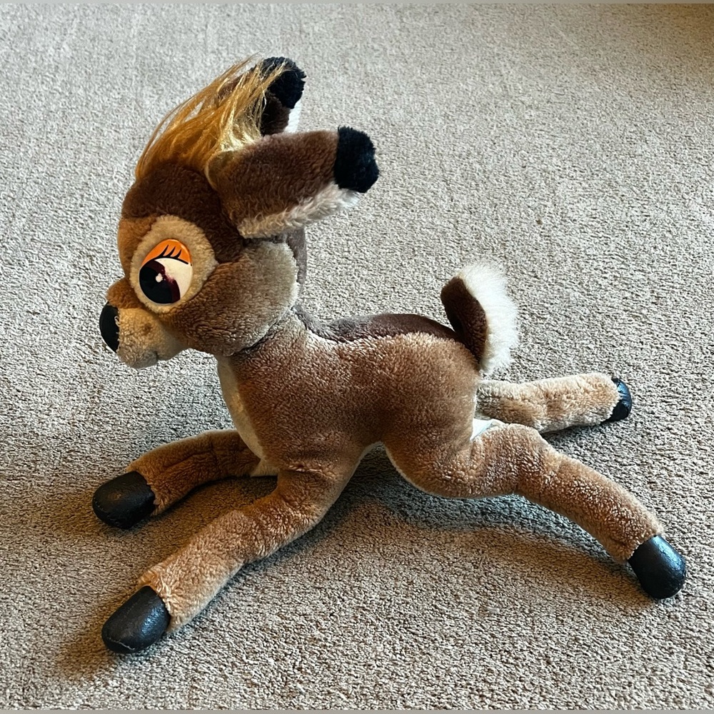 Vintage Disney ‘Bambi’ Stuffed Animal with Bendable Legs